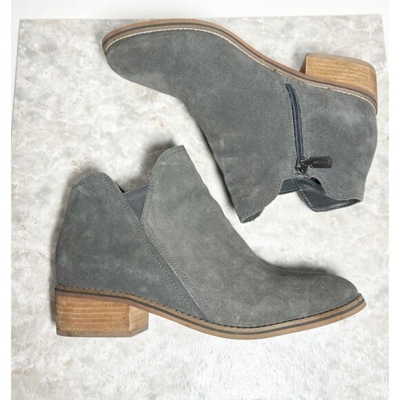 Blondo Lanka Waterproof Suede Bootie in Dark Grey - Sz 10 - Picture 3 of 12